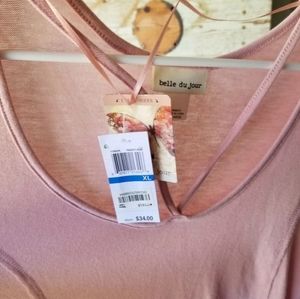 belle du jour long sleeve knit tops